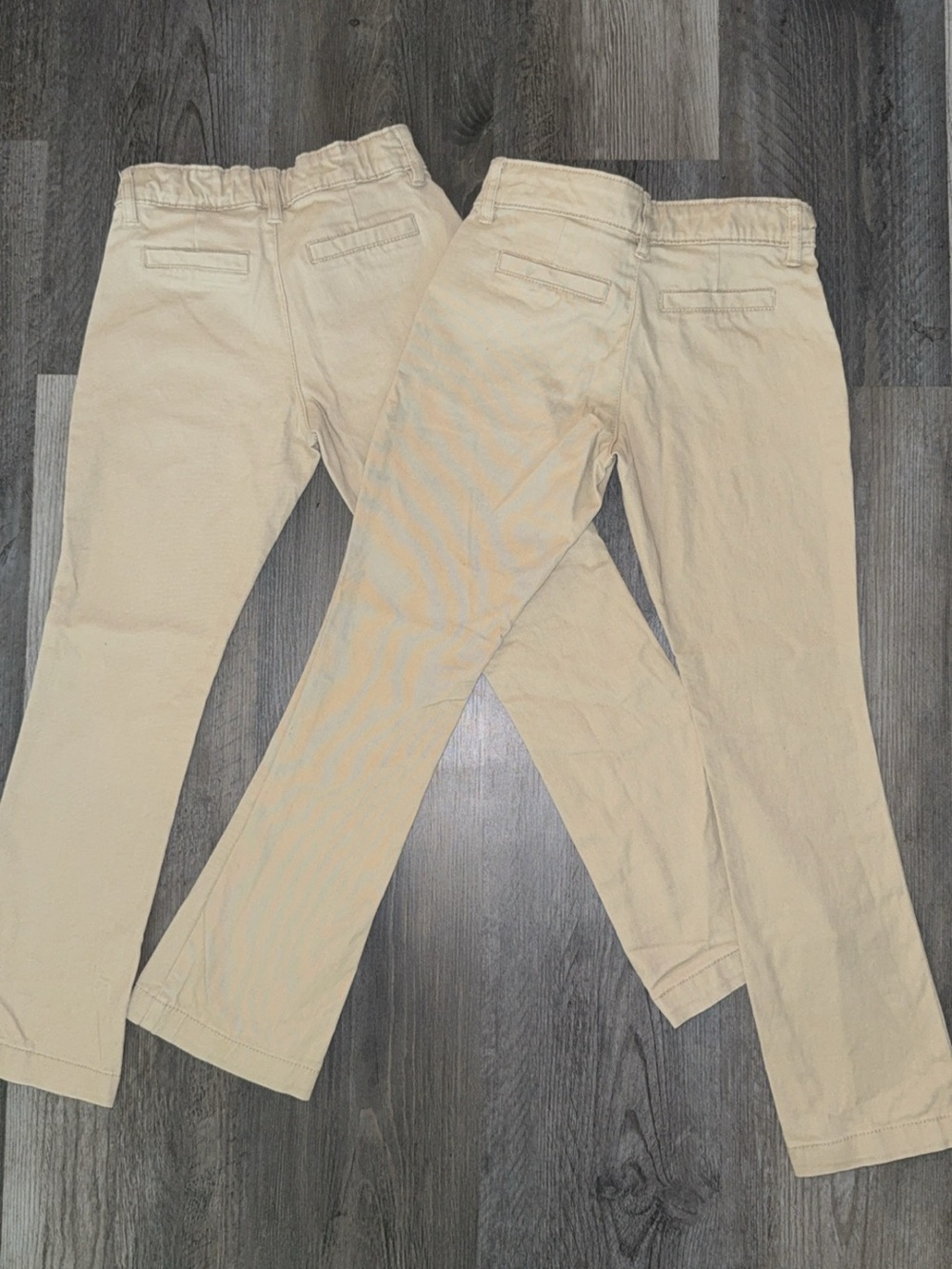 Old Navy Kids Khaki Chinos in Light Tan Boot Cut Uniform Bundle